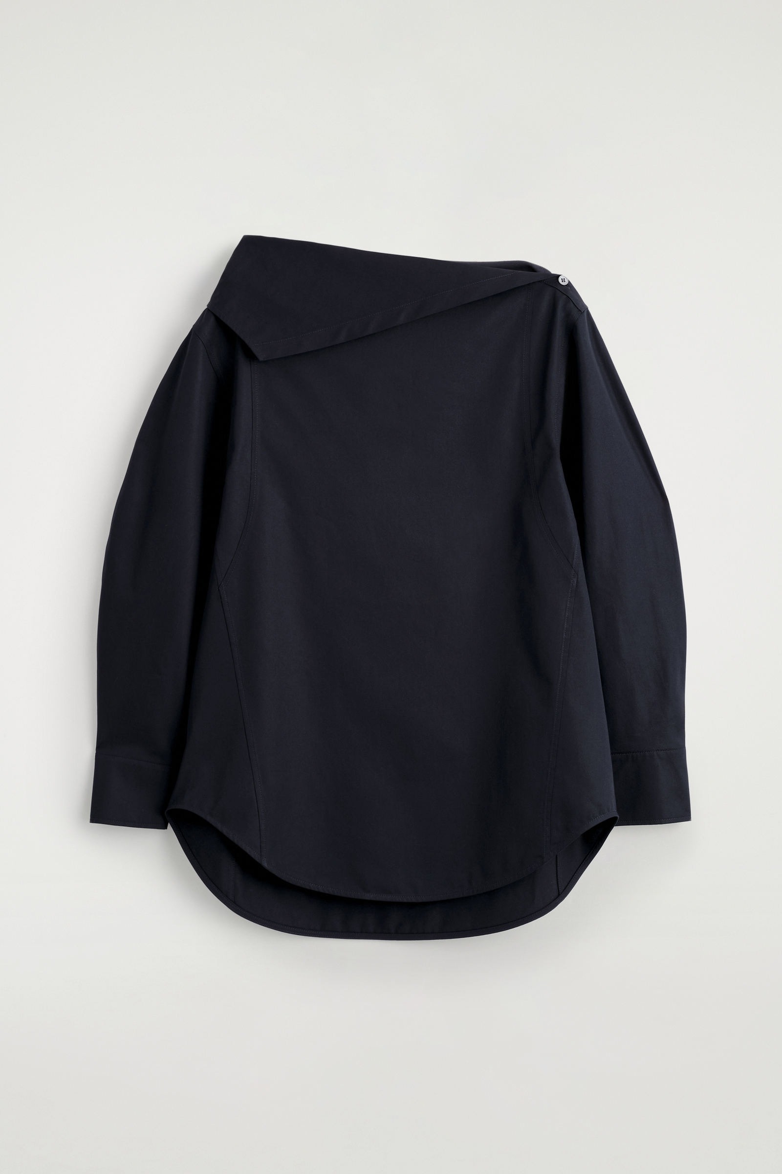 アシンメトリーコットンブラウス